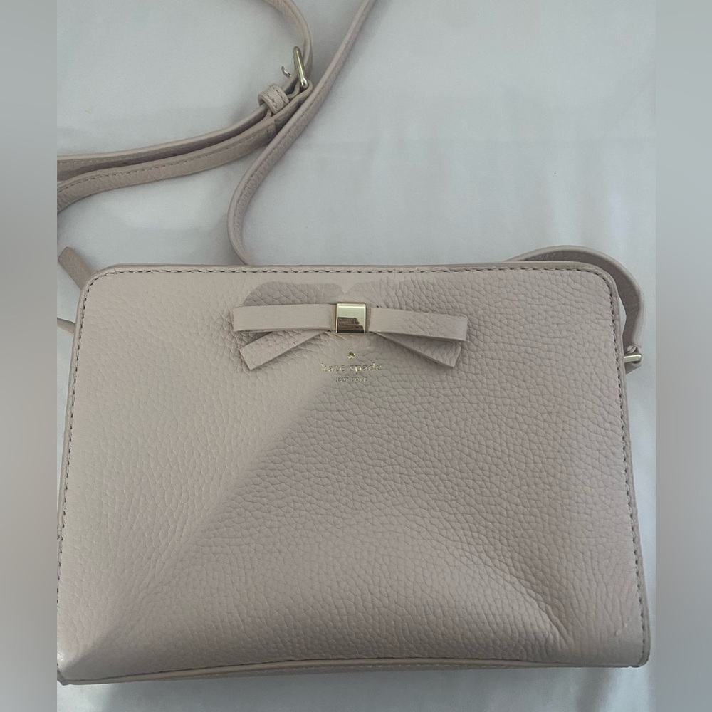 Kate Spade Light Pink Crossbody Bag with Bow